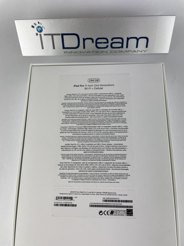iPad Pro 11'' Apple M1 3Rd Gen 2021 128GB 256GB MHW73TY/A A2459 WiFi+Cellular