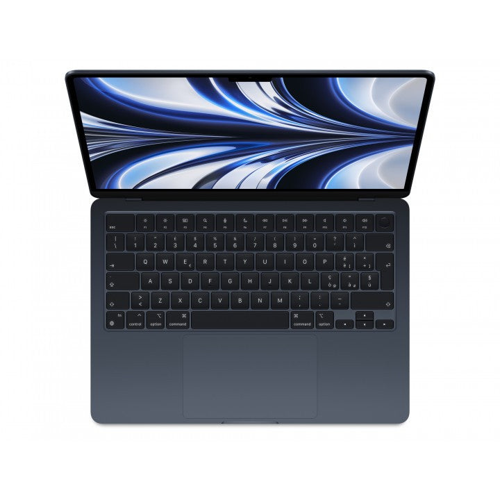 MacBook Air 13,6" 2022 Chip Apple M2 A2681 MLXW3T/A – M2 8C CPU 10C GPU – Nero (Midnight)
