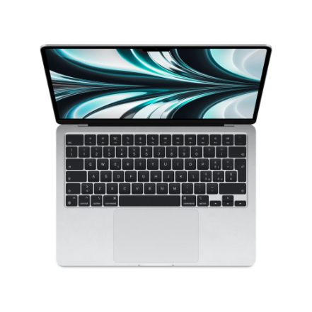 MacBook Air 13,6" 2022 Chip Apple M2 A2681 MLXW3T/A – M2 8C CPU 8C GPU – Argento (Silver)
