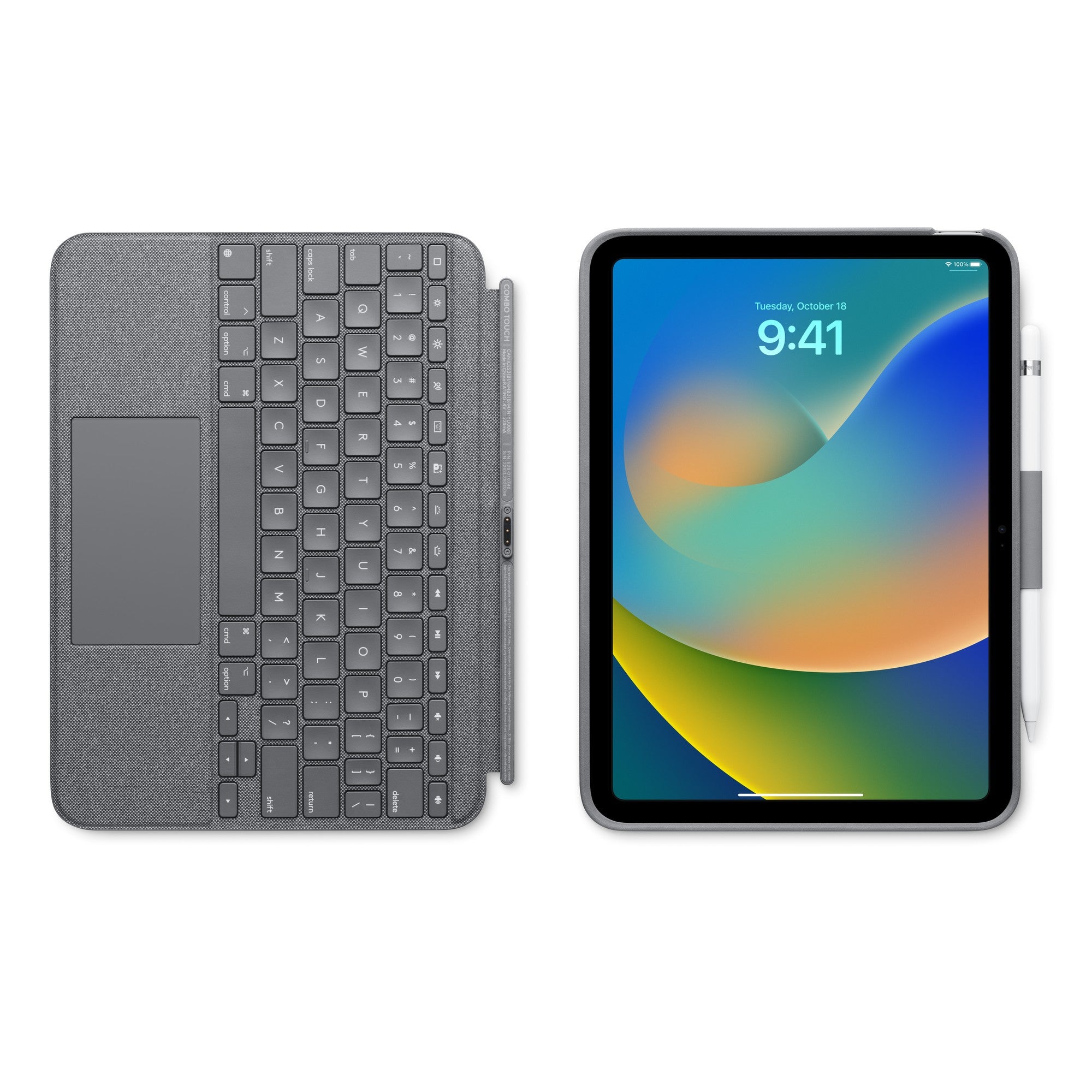 Custodia Combo Touch di Logitech con tastiera per iPad 10th e iPad (A16) HQEY2T/A