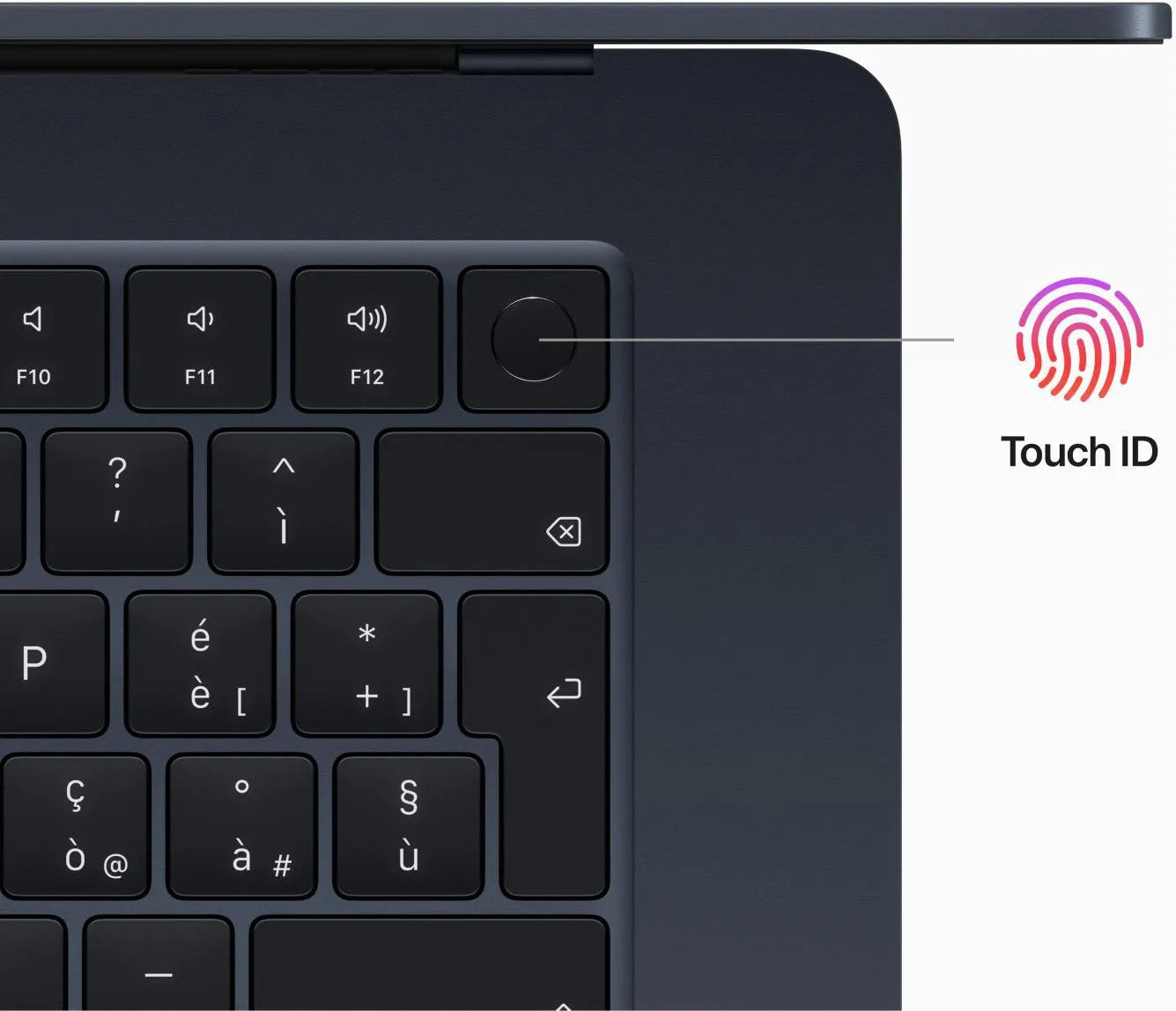 MacBook Air 15" 2023 Chip Apple M2 A2941 MQKW3T/A – M2 8C CPU 10C GPU – Nero (Midnight)