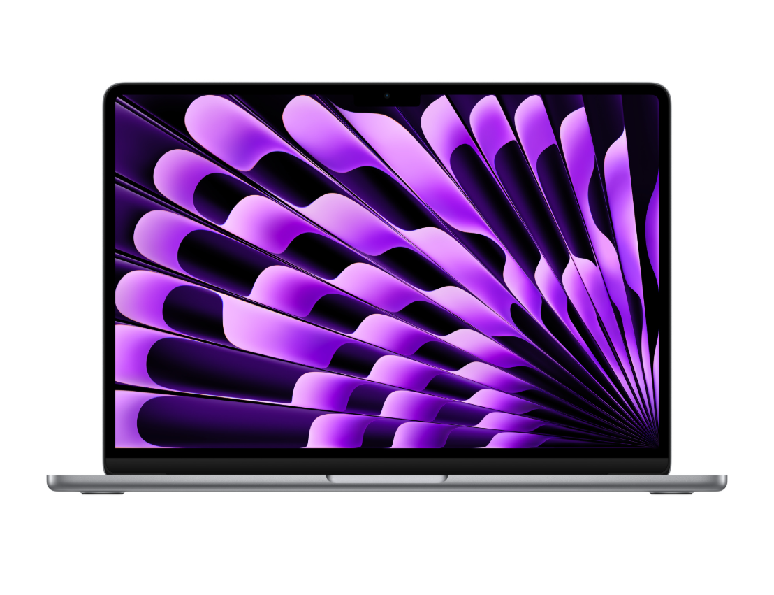 MacBook Air 13,6" 2024 Chip Apple M3 A3113 MRXQ3T/A – M3 8C CPU 10C GPU – Grigio siderale (Space Gray)