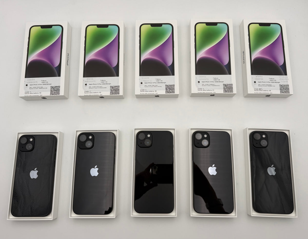 Apple iPhone 14 Plus 128GB – STOCK OUTLET 14 Pezzi - Testati e Funzionanti