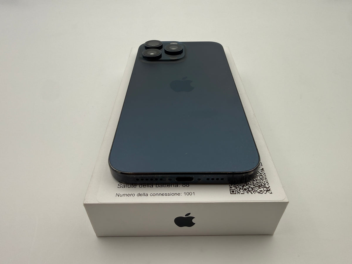 iPhone 15 Pro Max 256GB Blue Titanium – OUTLET – Batteria 88%